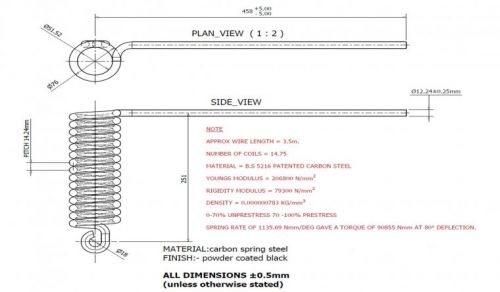 Right Hand Spring (AM Spring Kit)