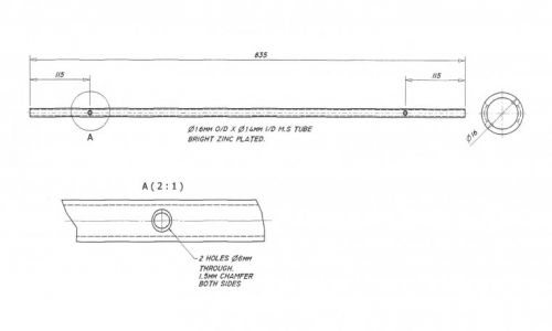 Hinge Bar for CW3937 lid