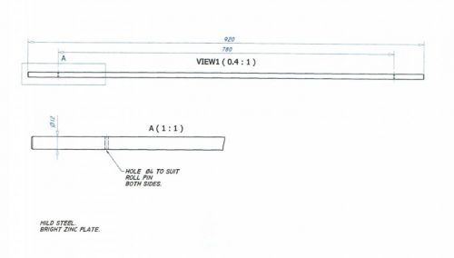 Hinge Bar for MK3935 lid