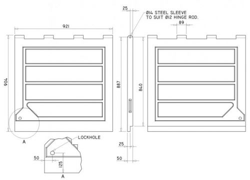 DR3635 Overlapping Doors