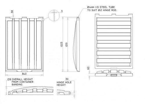 ND3347 Front End Loader lid