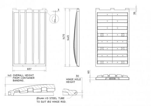 ND3357 Front End Loader lid